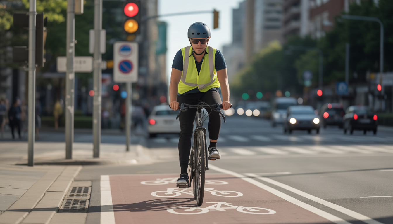 sécurité à vélo en ville Mon image